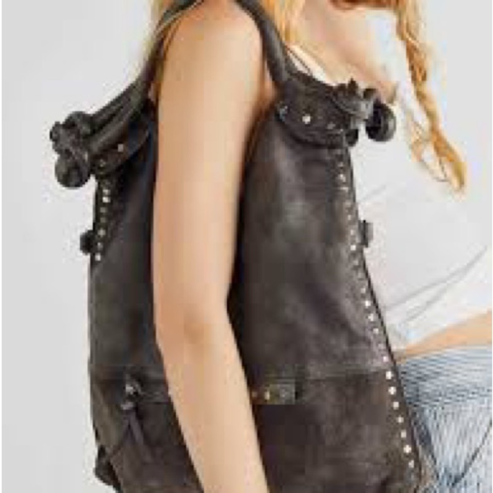 We The Free People Valencia Studded Leather Bag